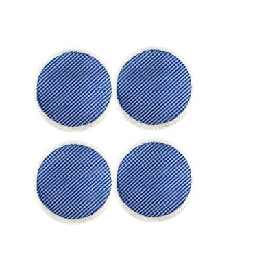 Imagem de KOJEO Pacote com 4 almofadas de substituição para esfregão elétrico de 16 cm (4 azul)
