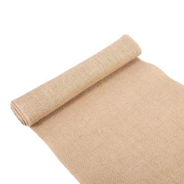 Imagem de Ainoli vintage natureza hessian juta serapilheira fita corredor de mesa artesanato cadeira festa de casamento de natal (30 cm * hum)