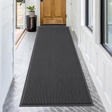 Imagem de OLANLY Tapete de porta da frente para entrada interna e externa, capacho resistente à água, resistente ao desbotamento, perfil baixo, fácil de limpar, tapetes de boas-vindas para varanda, para entrada