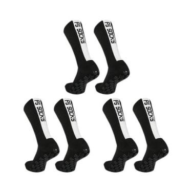 Imagem de Meias De Futebol Antiderrapantes De Silicone Quadradas Para Homens E M