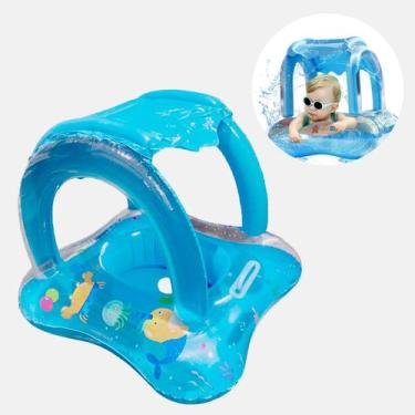 Imagem de Boia Bote Bebê Cobertura Fralda Infantil Inflável Proteção - Summer Ve