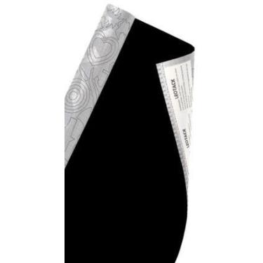 Imagem de Plastico Adesivo Leotack Colors 80 Micras 45mmx10m, Preto