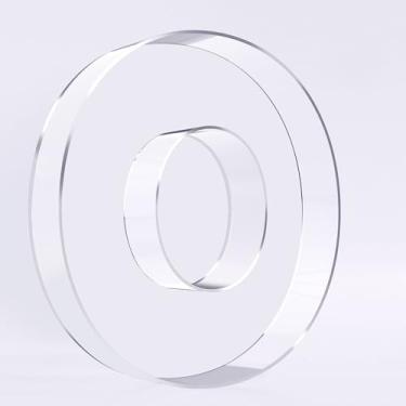 Imagem de Ledido Caixa de tabuleiro de charcutaria com número de acrílico de 25 cm, bandeja reutilizável e preenchível para bolo de doces, lanche de frutas, bandeja de charcutaria de acrílico fácil de limpar