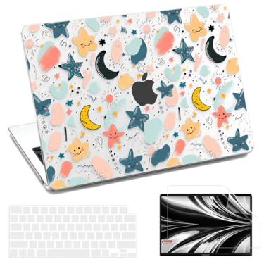 Imagem de AKIT Capa compatível com MacBook Air de 13 polegadas 2025 2024 2023 2022 M4 M3 M2 A3240 A3113 A2681, capa rígida para laptop com protetor de tela + capa de teclado para MacBook Air de 13,6 polegadas