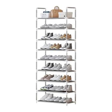 Imagem de Sapateira Vertical 9 Prateleiras em Aço Carbono, Organizador de Sapatos Multi-Níveis