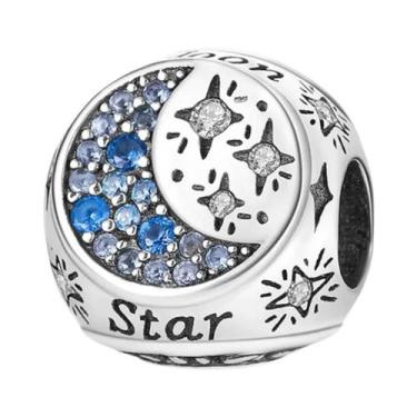 Imagem de Pingentes De Estrela, Sol E Lua Em Prata Esterlina 925 Para DIY, Joias