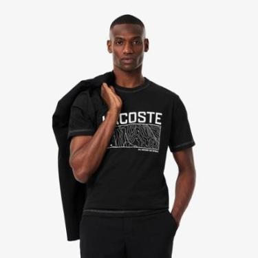 Imagem de Camiseta Lacoste de Malha Estampada Média Masculina-Masculino