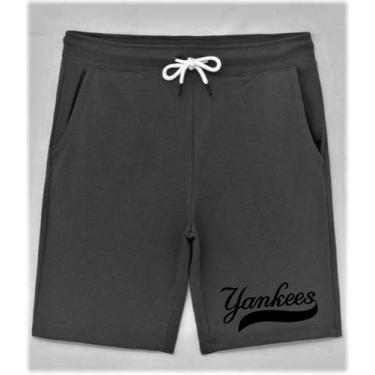 Imagem de Bermuda Plus Size Masculina Yankess Times Baseball Beisebol - Phashion