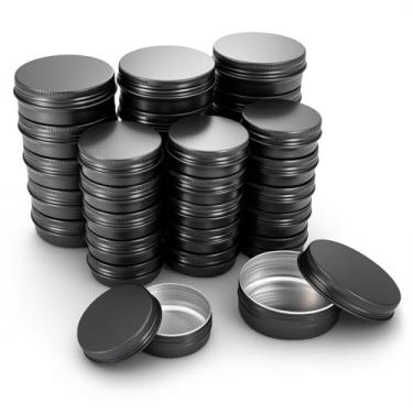 Imagem de 32 peças de latas redondas de alumínio com tampa de parafuso, potes vazios de metal, protetor labial de especiarias, recipientes de armazenamento de velas, latas de viagem, tamanhos variados de 60 g e