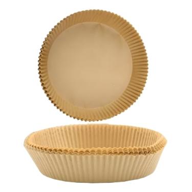 Imagem de Kit 100 Forro Papel Airfryer Descartável Forma Antiaderente - Sellneeds