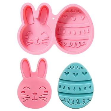 Imagem de Molde de silicone de Páscoa, coelhinho, ovo, forma de chocolate, forma de coelho para assar, pudim de chocolate, gelatina, decoração de bolo, cubo de gelo, sobremesa, artesanato, bricolage, artigos de