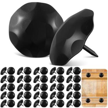 Imagem de Otoolling 50 peças Clavos grandes de ferro de 3,8 cm, pregos decorativos de ferro antigo, fixadores ornamentais rústicos para portas de madeira, venezianas, vigas de madeira sintética, portões e