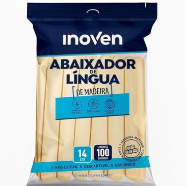Imagem de Palito Abaixador de Língua de Madeira, 14cm, Descartável, 500 Unidades, Multiuso para Médico, Odontológico, Picolé, Veterinário, Depilação e Artesanato