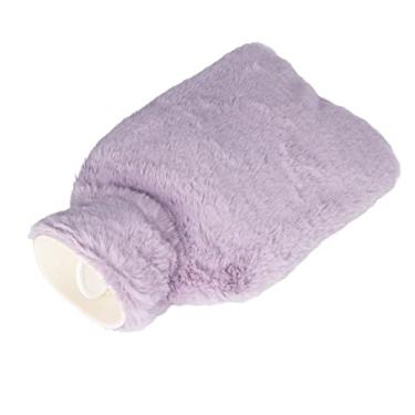 Imagem de Bolsa de Água Quente com Bolso Inserção Forro PVC Capa Lavável Capacidade 1000ml para Casa