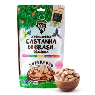 Imagem de Castanha-do-Pará Orgânica Torrada com Sal Rosa do Himalaia  Fonte de P