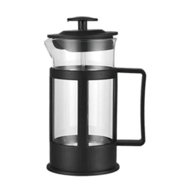 Imagem de CAFETEIRA PRENSA FRANCESA 800ML CHALEIRA GRANDE EM VIDRO CREMEIRA BULE CHA CAFE LEITE FRENCH PRESS PROFISSIONAL