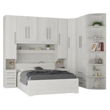 Imagem de Dormitório Queen Size Sem Cama 1219s Carvalho Claro