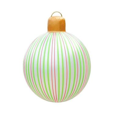 Imagem de Bolas De Natal Infláveis Grandes Em PVC, Ornamentos Pendentes, Decoraç