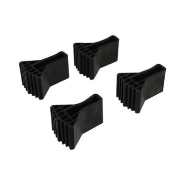 Imagem de Protetores De Borracha Antiderrapantes Para Pés De Escada Dobrável (4 