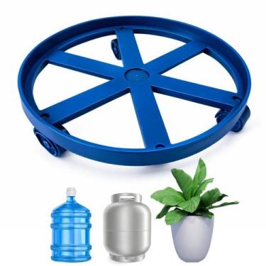Imagem de Suporte Carrinho Para Botijão Gás Reforçado com Rodinhas e Rodízio - M