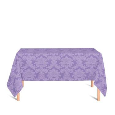Imagem de Toalha de Mesa Retangular em Tecido Jacquard 100% Poliéster Medalhão L