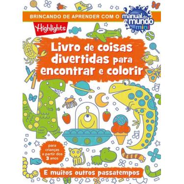 Imagem de Livro - Livro de coisas divertidas para encontrar e colorir - Livro 1 
