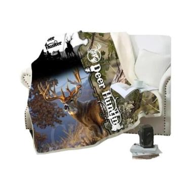 Imagem de Cobertor De Pelúcia Estampado De Javali Para Adolescentes E Adultos, M