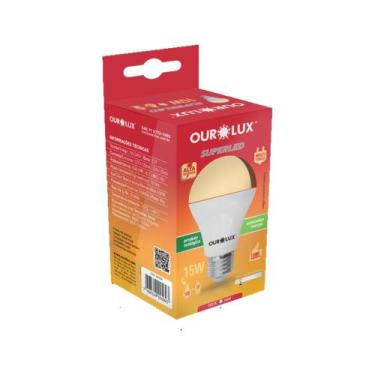 Imagem de Lâmpada Supeled Bulbo A60 15w 3000k Luz Amarela Soquete E27 Ourolux