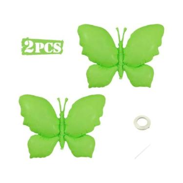 Imagem de Balões De Alumínio Fluorescentes Em Forma De Borboleta Para Aniversári