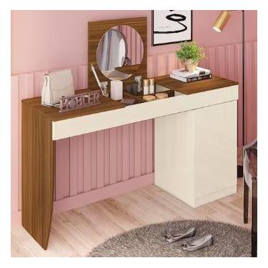 Imagem de Escrivaninha Penteadeira Crystal Freijo/Off White Cod: 664.026 - MBLER