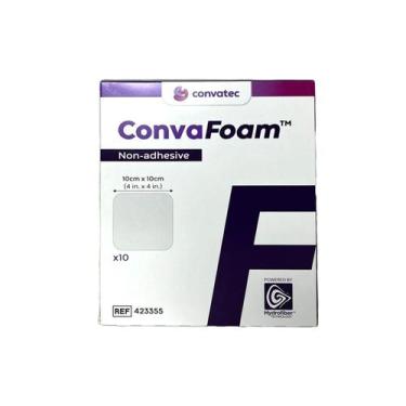 Imagem de Curativo Espuma ConvaFoam Convatec Estéril 10x10cm Sem Adesivo Alta Ab