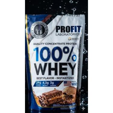 Imagem de 100% Whey Protein Concentrado Profit Laboratórios 900g com Creatina e 