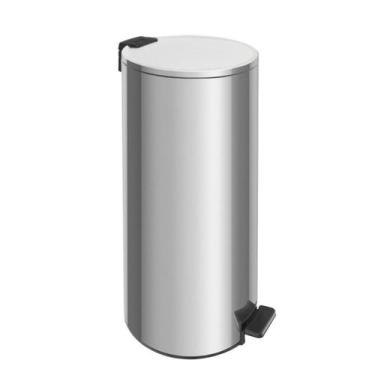 Imagem de Lixeira Loop Tramontina em Aço Inox com Pedal e Balde 30 Litros