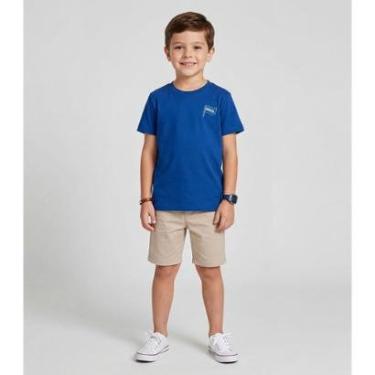 Imagem de Camiseta Menino Infantil Brasil Rovitex Kids Azul-Masculino