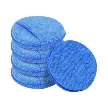 Imagem de Almofada Aplicadora De Cera Para Polimento De Carros Em Microfibra Com