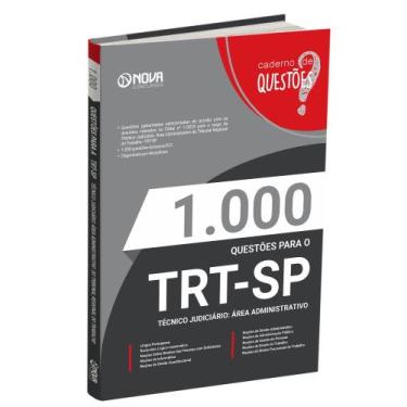 Imagem de Livro 1.000 Questões Gabaritadas para o TRT-SP - Técnico Judiciário - 