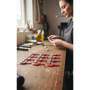 Imagem de 10 Pares Pastilha Freio Disco Bike Orgânica Vermelha - Congratulations