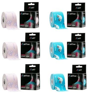 Imagem de Combo 6 Fitas Tapping Bandagem 5x5cm Girl e Boy - Aktive