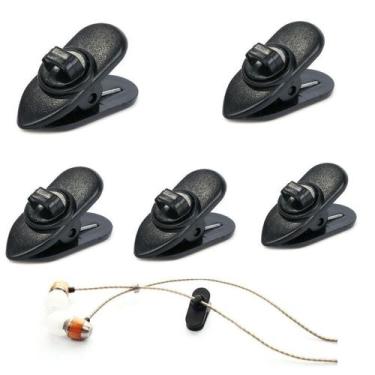 Imagem de kit 5 Presilha Para Fone De Ouvido E Microfone de Lapela - QKZ