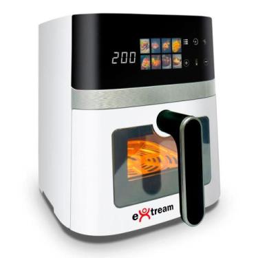Imagem de Air Fryer Fritadeira Elétrica Digital Extream 5,5L - Super Hot, Branco