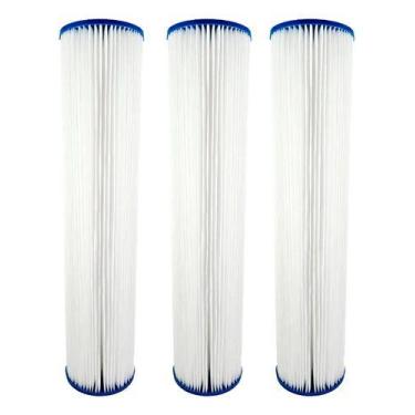 Imagem de Kit 3 Refil Filtro Agua 20  Plissado Lavável Reutilizável - Royal B&B