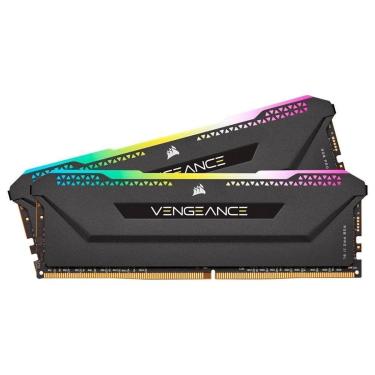 Imagem de Memória RAM Corsair Vengeance RGB PRO SL, 16GB (2x8GB), 3200MHz, DDR4, CL16, CMH16GX4M2...