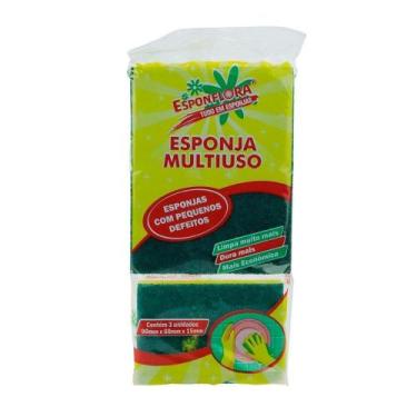 Imagem de Esponja multiuso esfonflora com pequenos defeitos - ESPONFLORA