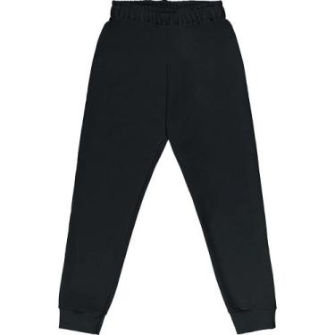 Imagem de Calça Moletom Roupa Infantil Kyly Tradicional Sem Felpa Barra Lisa Sem