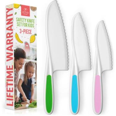 Imagem de Conjunto de Facas Zulay Kids 3 Peças - Para Cozinhar e Assar