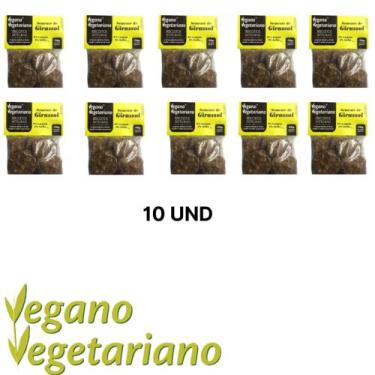 Imagem de 10 unidades Biscoito integral vegano  semente de girassol - veganovege