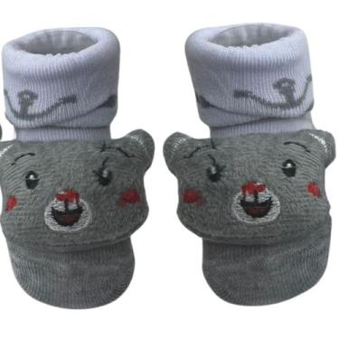 Imagem de Pantufa Sapatinho com Bichinho Quentinha Antialérgica Confortavel - Ba