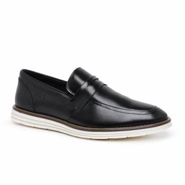 Imagem de Sapato Masculino Casual Derby Loafer Couro Preto - Vietro, 40