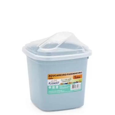 Imagem de Açucareiro E Farinheiro De Plastico 1 Litro - Cores Sortidas - Casa Bo