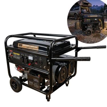 Imagem de Gerador de Energia Gasolina 8000W 4 Tempos 10 Kva Monofasico 110V 220V com Rodas Way Iwfg009